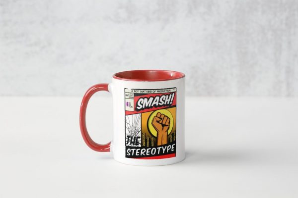 Smash the stereotype red mug