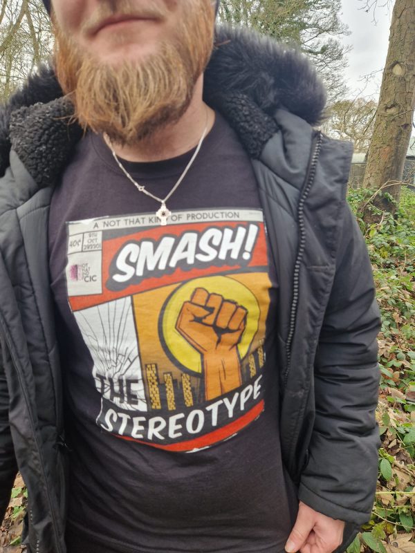 Smash the Stereotype T-Shirt - Black - Image 4