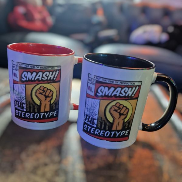 Smash the Stereotype Mug - Black - Image 3
